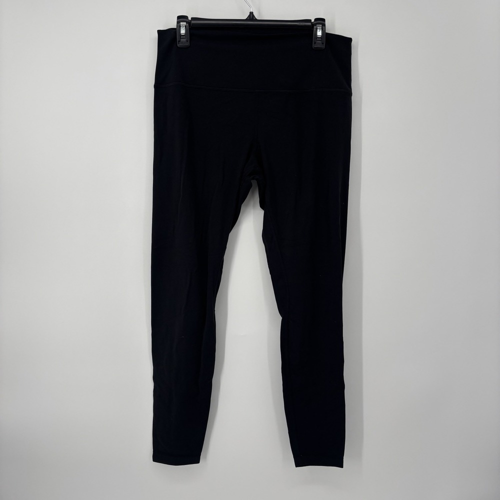 Lululemon Women Align Pant 28" Nulu LW5DITS Black Size 14 Leggings Gym Yoga